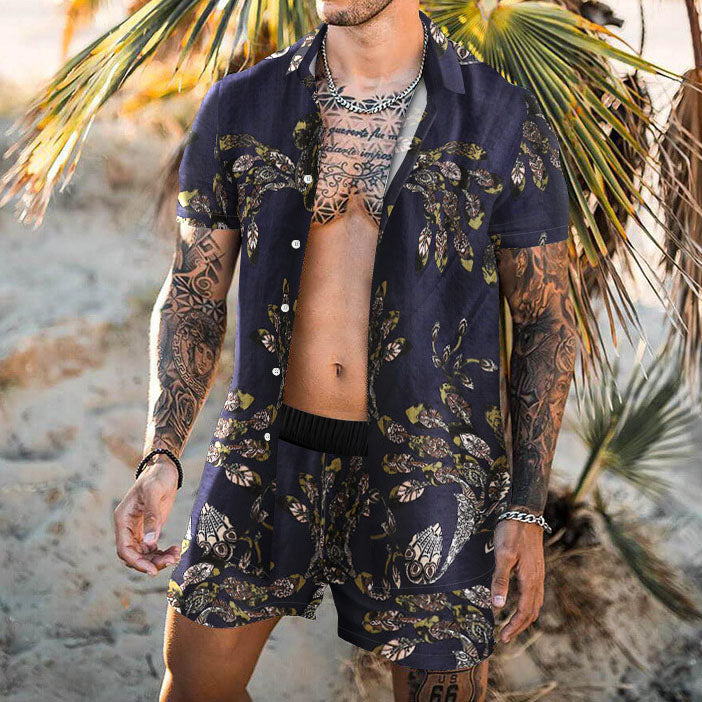 Ethnic Wind Vacation Casual Beach Suit