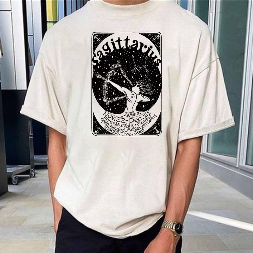 Sagittarius Graphic Print Casual Men's T-Shirt