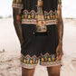 Fashion Personality Print Hawaiian Vacation Two-Piece Set