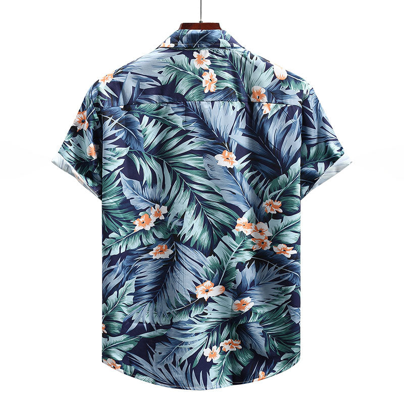 Printed Casual Loose Holiday Shirt