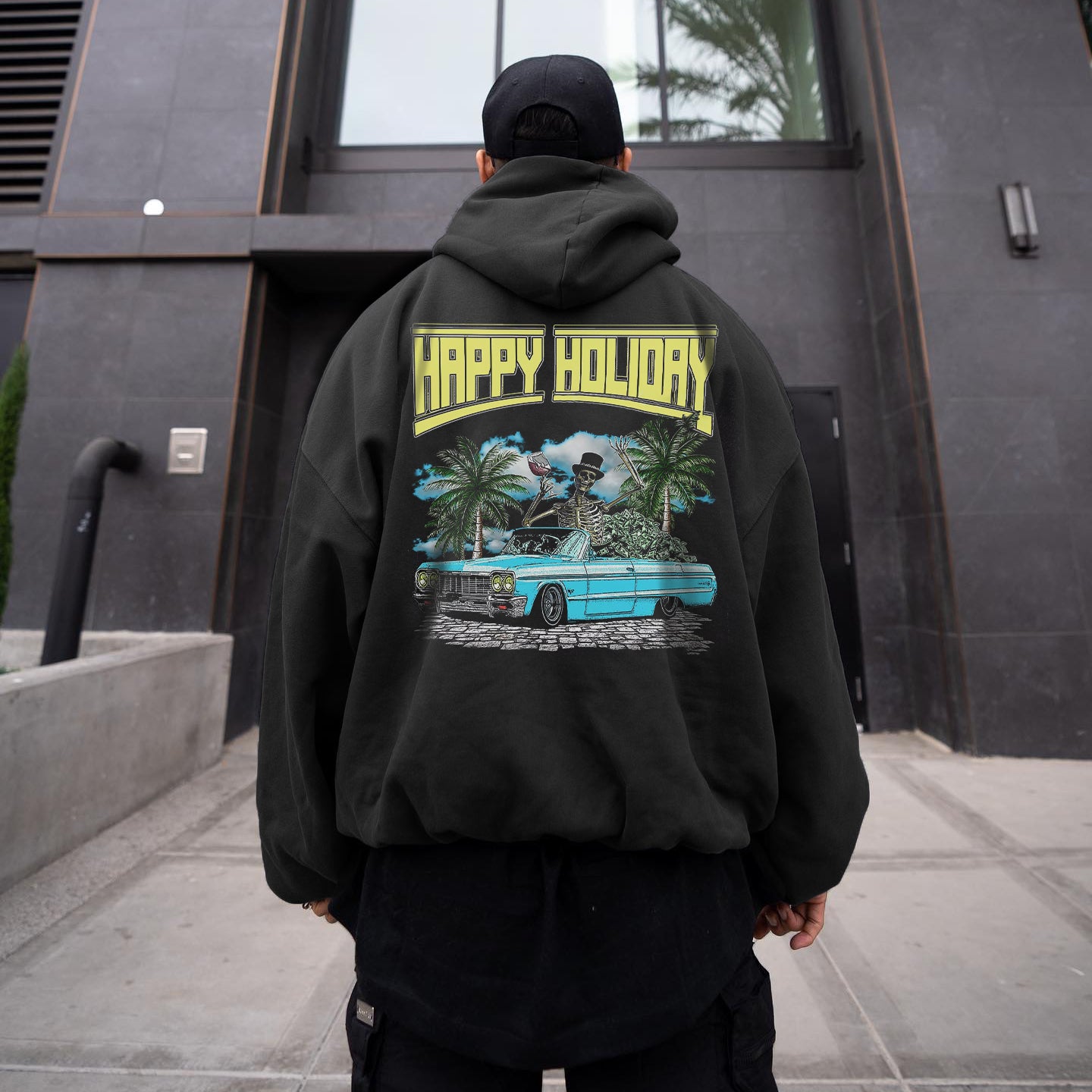 Skull Graphic Men's Casual Hoodie Sweatshirt