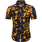 Men's lapel Print Two-piece Suit