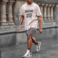 Gauseway Graphic Print Loose Men's Short Sleeve T-Shirt