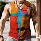 Trendy Personality Street Casual Easter Pattern Vest