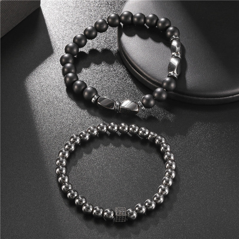 Bracelet Microset Zircon Dice Two Piece Bracelet