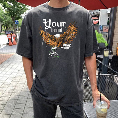 Eagle Graphic Print Casual Men's T-Shirt