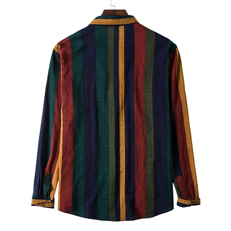 Long-sleeved Casual Printed Shirt