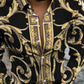 Personality Trend Digital Printing Casual Beach Vacation Long Sleeve Shirt
