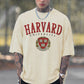 Men White Letter Print Crew Neck Short Sleeves T-Shirt