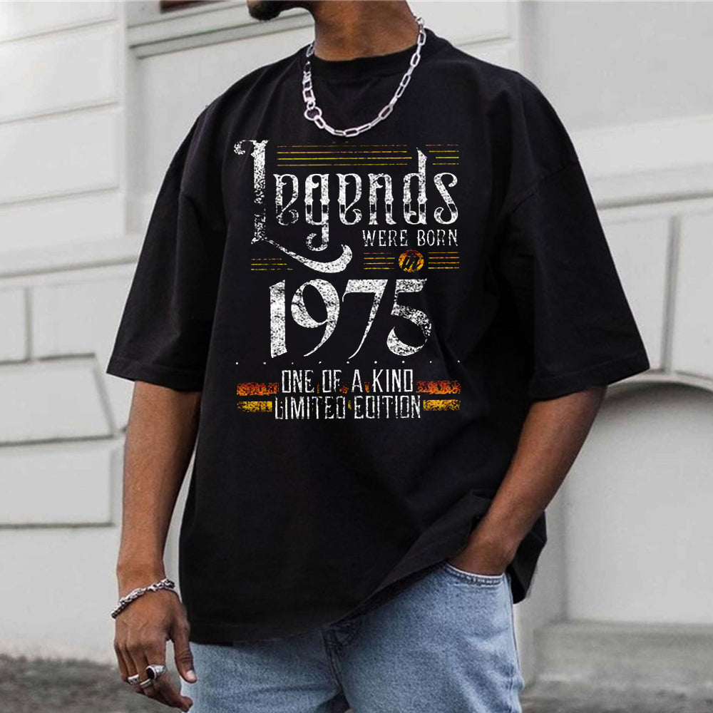 Music Letter Graphic Print Casual Men's T-Shirt