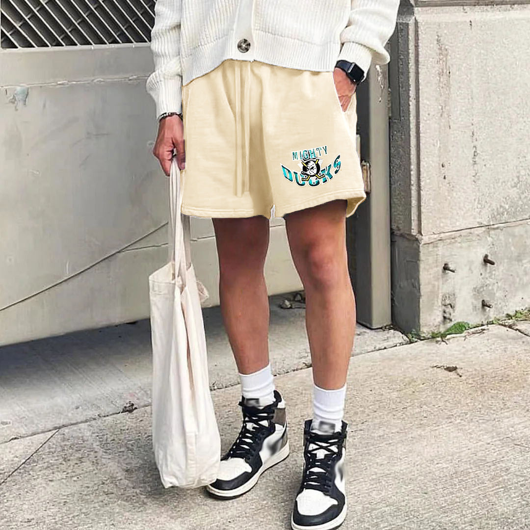 Mighty Ducks Men's Streetwear Drawstring Shorts