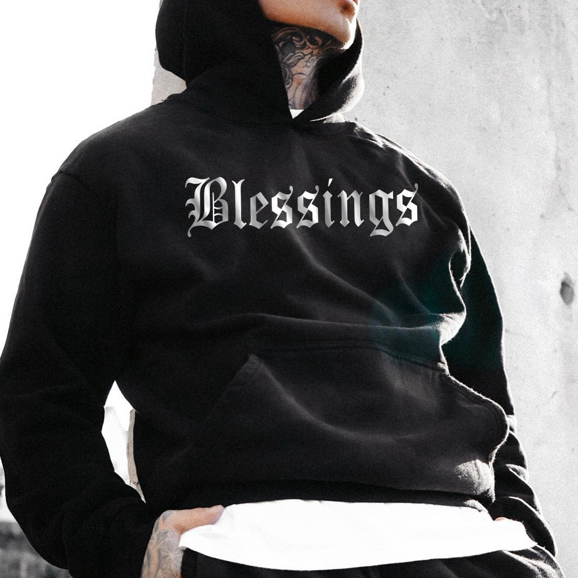 Blessings Men's Fashion Casual Hoodies