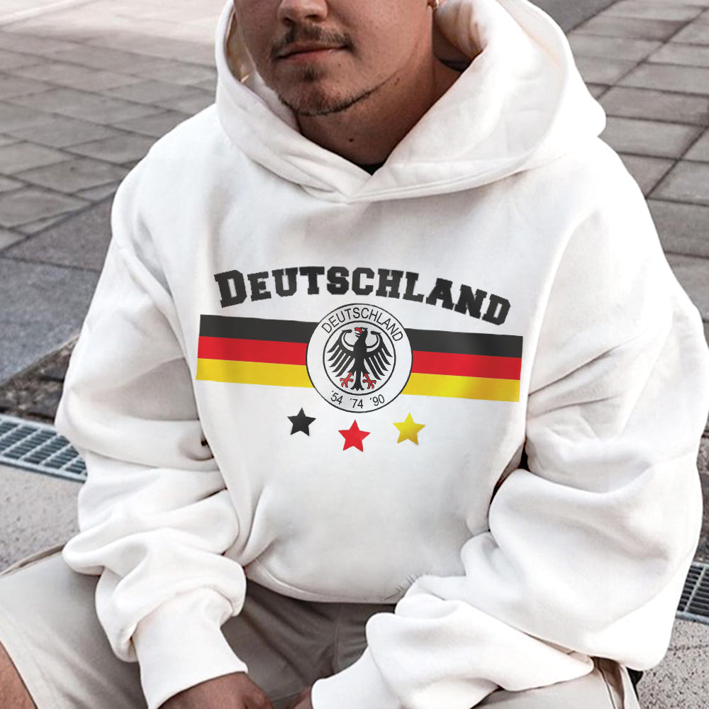 Deutschland Soccer Men's Fleece Hoodie 320g