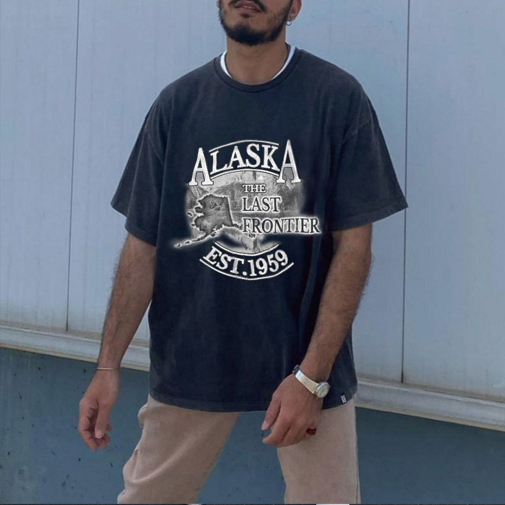 Alaska Alphabet Graphic Print Men's T-Shirt