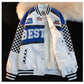 Checkerboard Contrast Jacket Baseball Jersey