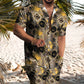 Trendy Street Print Shirt Shorts Hawaiian Vacation Two-Piece Set