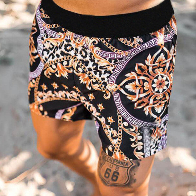 Casual Print Resort Style Shorts