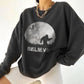 Halloween Graphic Women's Crew Neck Sweatshirt