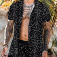 Beach Personality Fashion Trend Print Leisure Vacation Suit