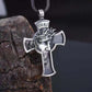 Crown of Thorns Christ Cross Vintage Men's Trendy Necklace