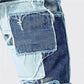 Casual patchwork jeans