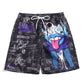 Men's beach pants loose casual cartoon printed shorts