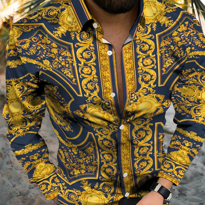 Beach Vacation Unique Trend Personality Fashion Vacation Long Sleeve Shirt