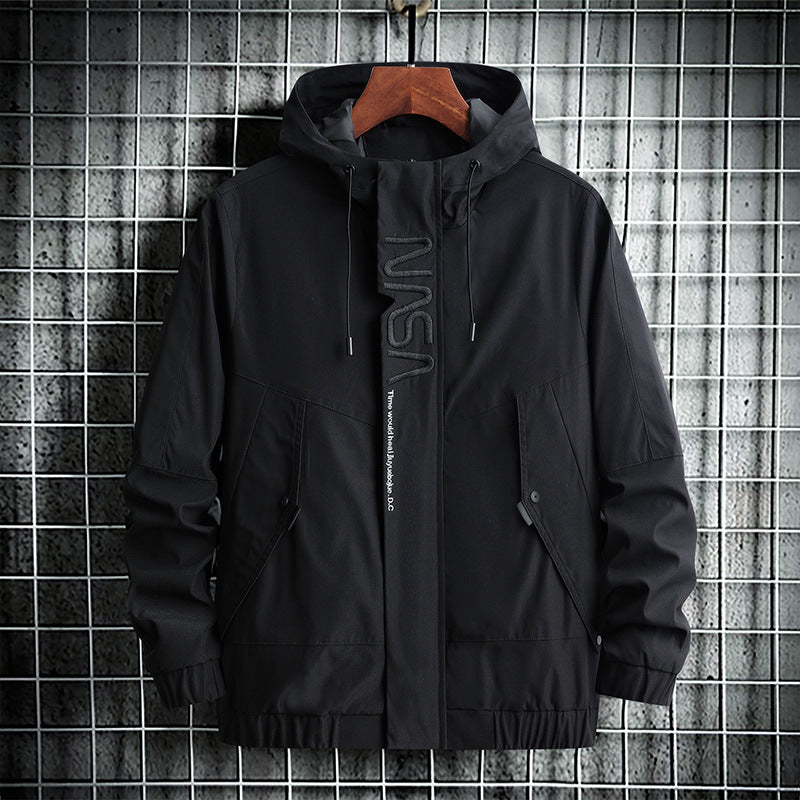 Fleece Lined Windbreaker Jacket (Sizes M-7XL )