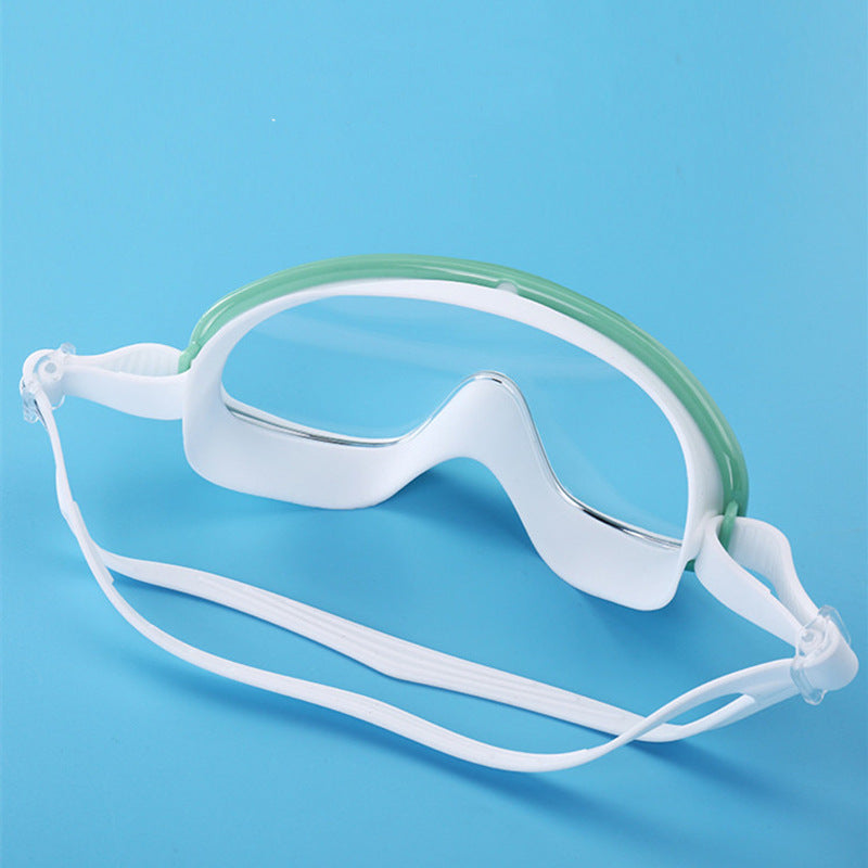 Anti-fog And Waterproof Large Frame Transparent Swimming Goggles