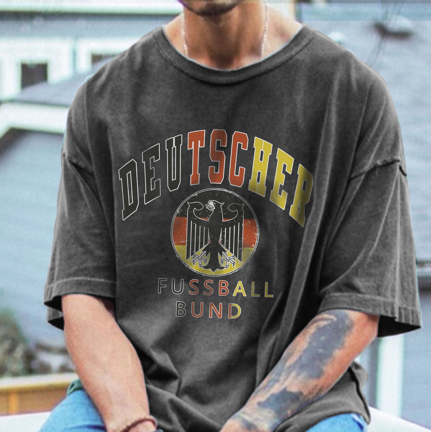 DFB Soccer Men's Sports Casual T-Shirt