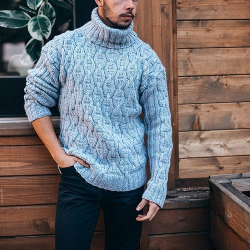 Men's Cozy Turtleneck Sweater Knitwear