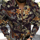 Beach Personality Trend Vintage Floral Animal Print Casual Vacation Long Sleeve Shirt