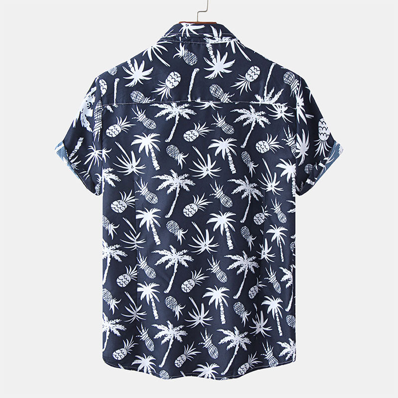 Casual Vacation Print Shirt