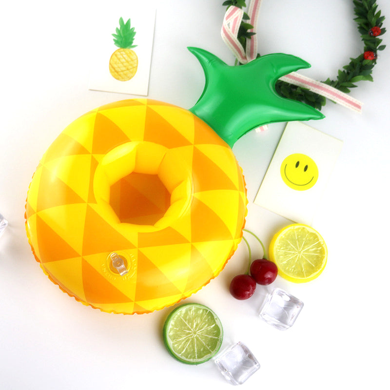 Pineapple Cup Holder Inflatable Water Coaster Floating Drink Cup Holder