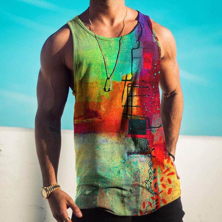 Personalized Pattern Trend Street Casual Tank Top