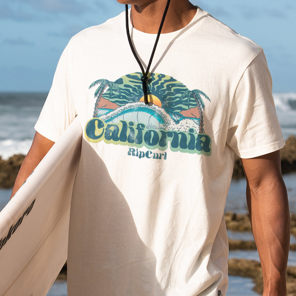 California Beach Vacation Graphic Print Men's T-Shirt