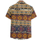 Cotton And Linen Printed Pocket Button-down Shirt
