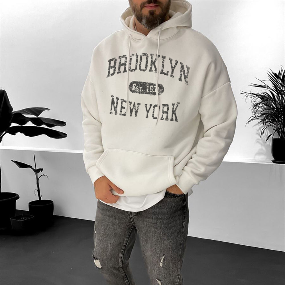 Brooklyn Men's Casual Streestwear Hoodies
