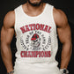 Letter Graphic Print Sports Loose Casual Men's Tank Top