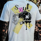 Casual Loose SOUL Letter Graphic Short Sleeve Men's T-Shirt