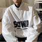 Letter Graphics Casual Loose Men's Sweatshirt