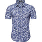 Men's lapel Print Two-piece Suit