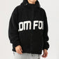 Men's Streetwear Zipper Up Hoode Sherpa Jackets