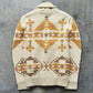 Clearance-Men's Jacquard Lapel Button Up Knitwear Cardigan Jacket