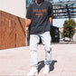 Miami Graphic Print Loose Men's Short Sleeve T-Shirt