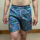 Paisley Print Lace Up Casual Beach Vacation Men's Shorts