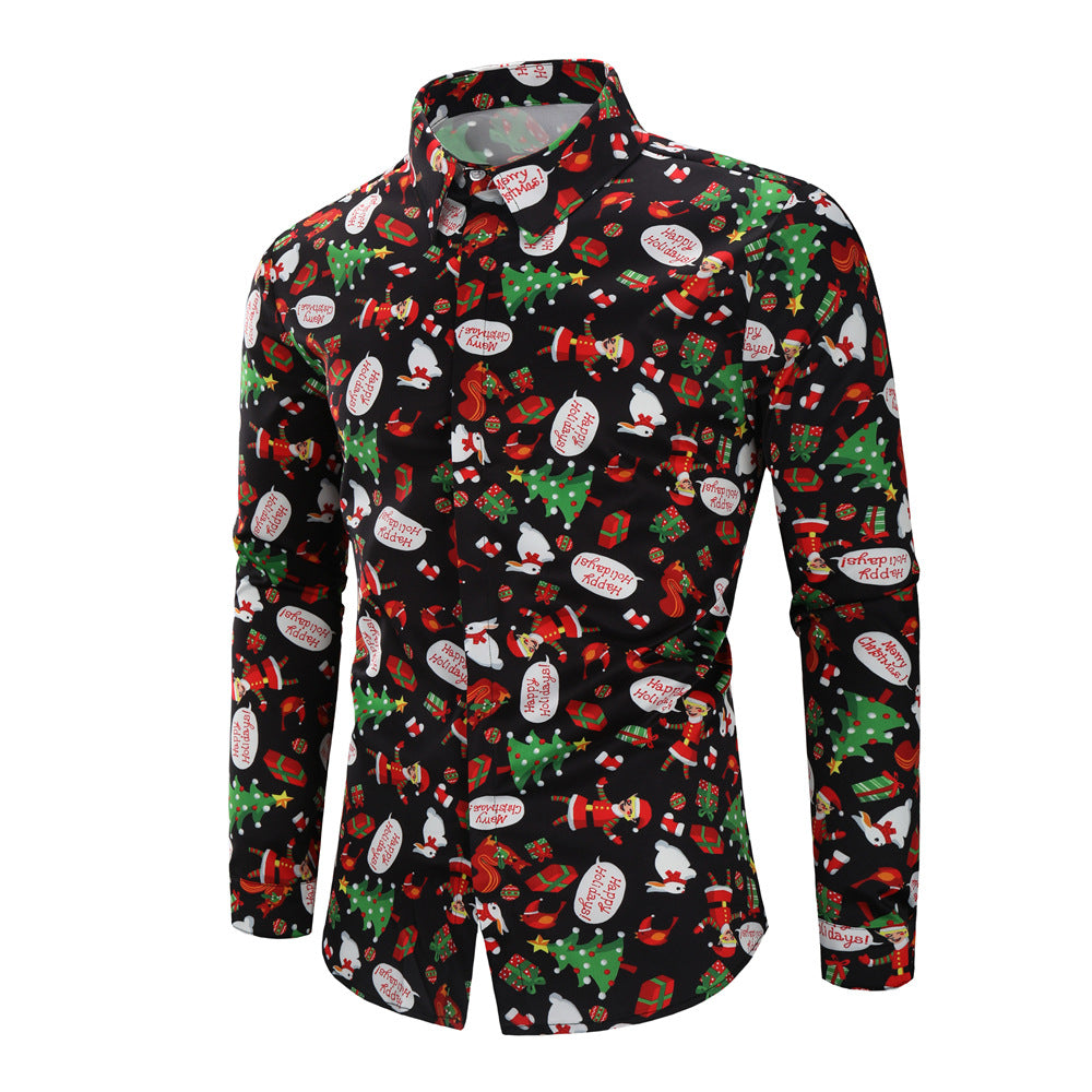 Christmas Party Men's Long Sleeve Shirts