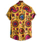 Cotton And Linen Printed Pocket Button-down Shirt