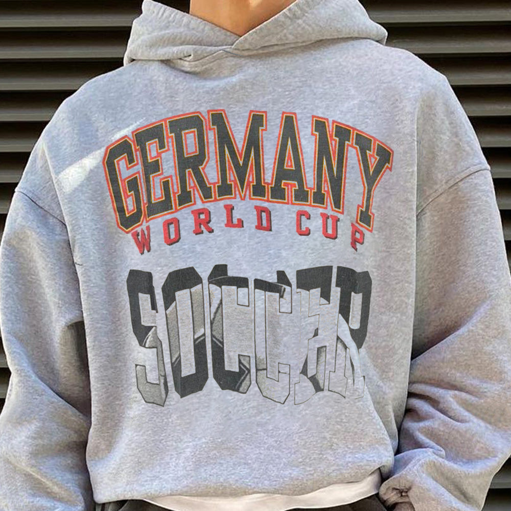 Germany World Cup Soccer Men's Fleece Hoodie 320g