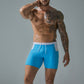 Men's Summer Drawstring Swim Trunks with Pocket